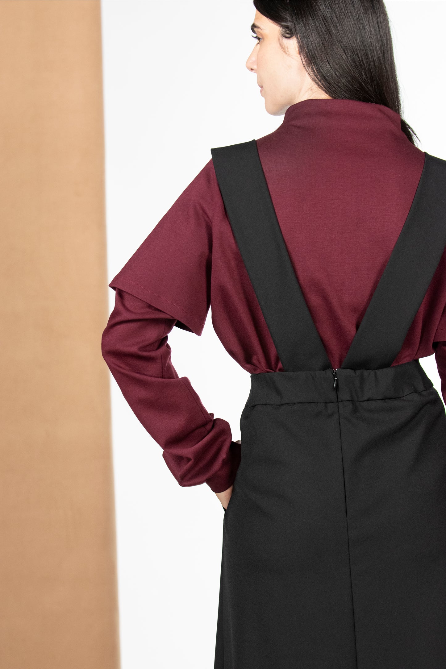GONNA SALOPETTE TRASFORMABILE AZALEA NERA VEGAN