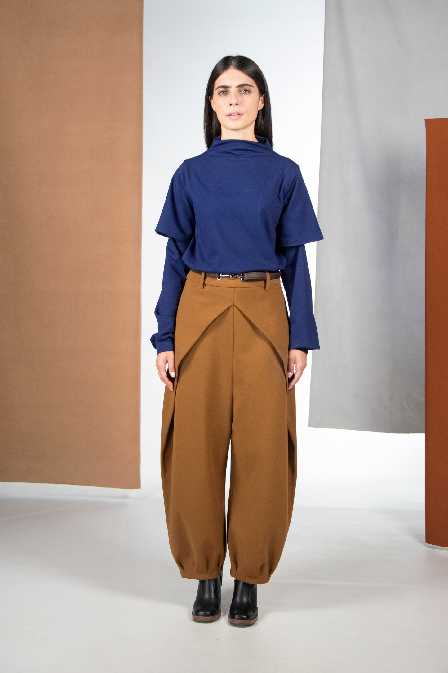 MAGLIA FATSIA BLU PUNTO MILANO VEGAN