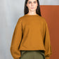 MAGLIA FELCE SENAPE IN CALDA FELPA VEGAN