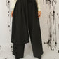 PANTALONE PALAZZO CON PANNELLO CISSUS NERO