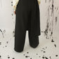 PANTALONE PALAZZO CON PANNELLO CISSUS NERO