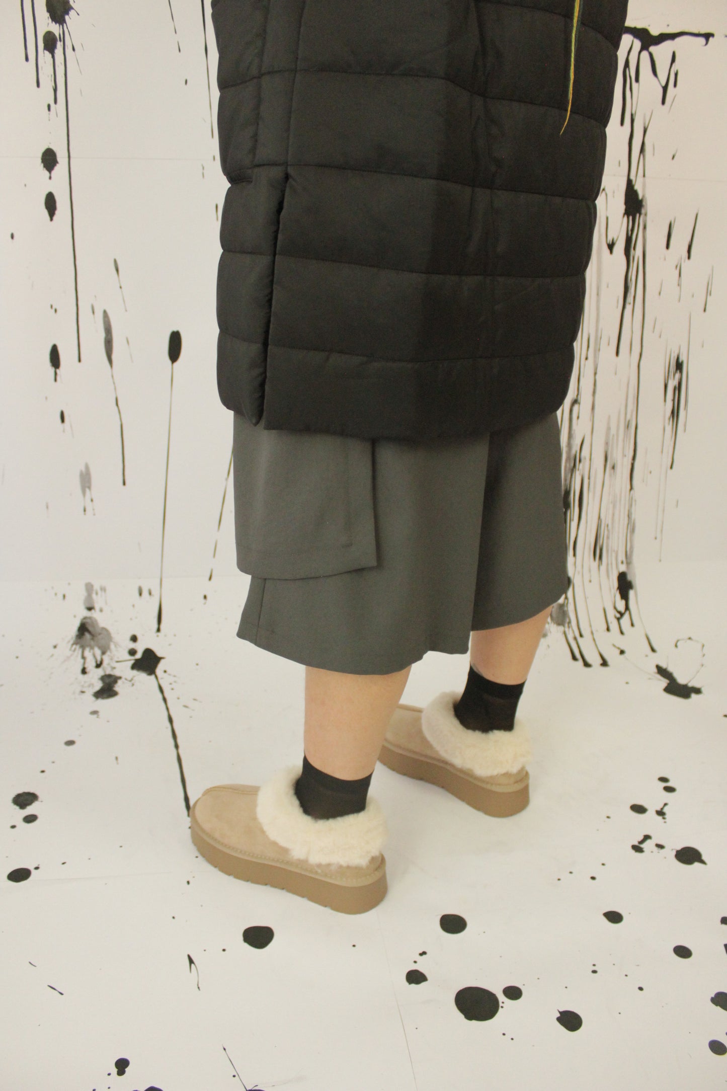 CAPPOTTO IMBOTTITO MUME NERO VEGAN