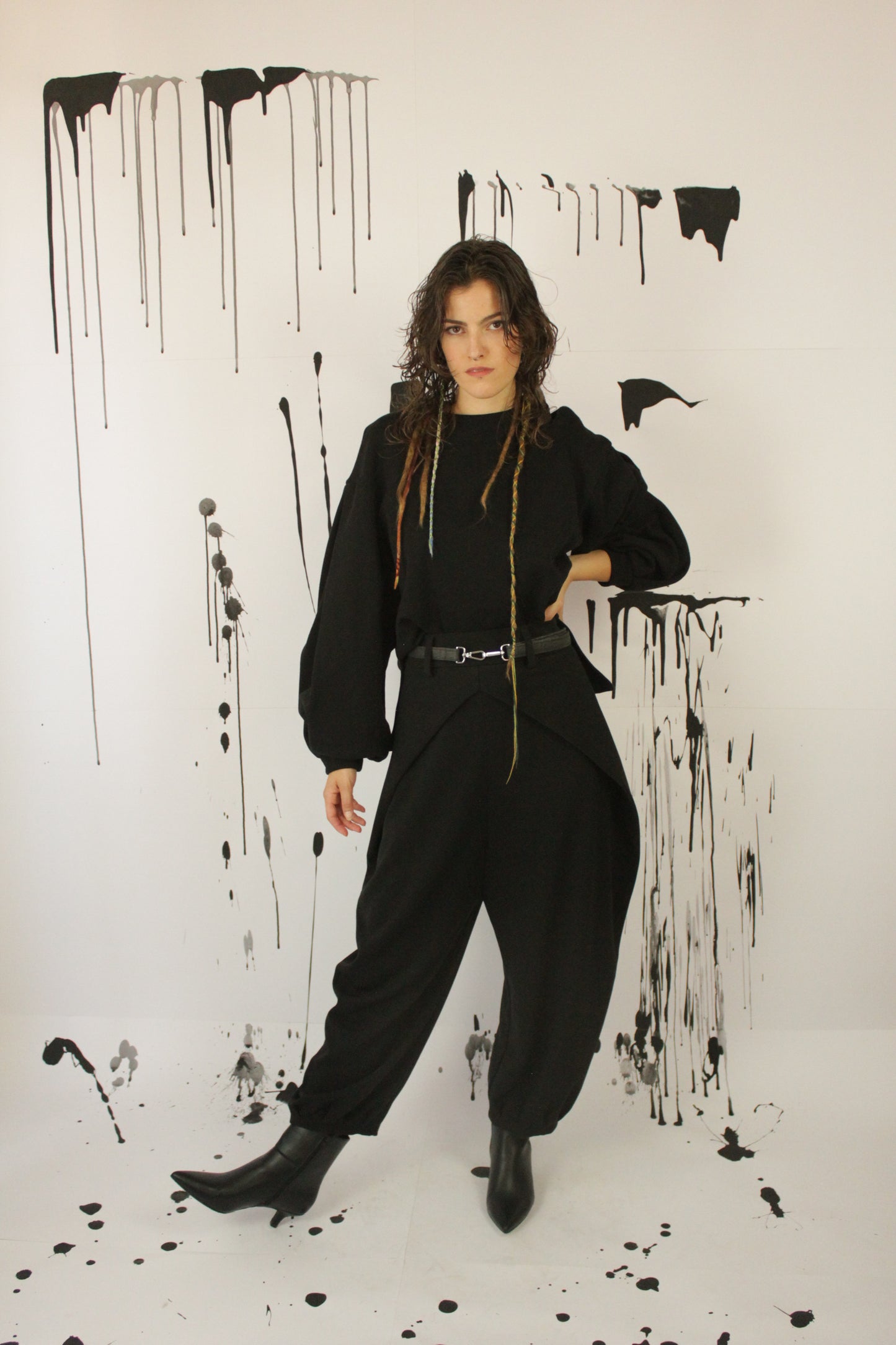 PANTALONE SAKURA NERO VEGAN