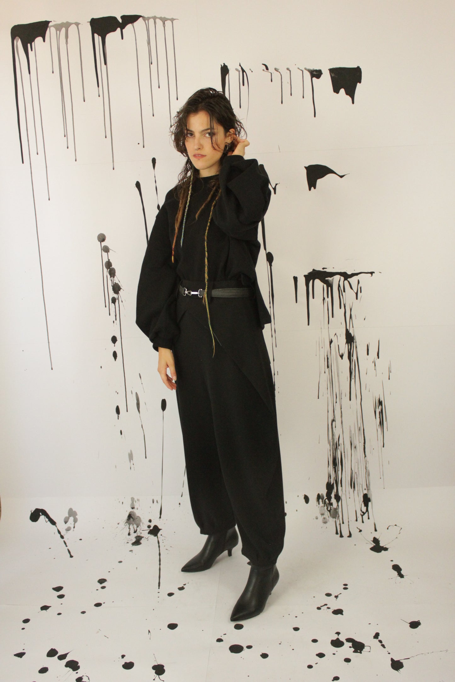 PANTALONE SAKURA NERO VEGAN