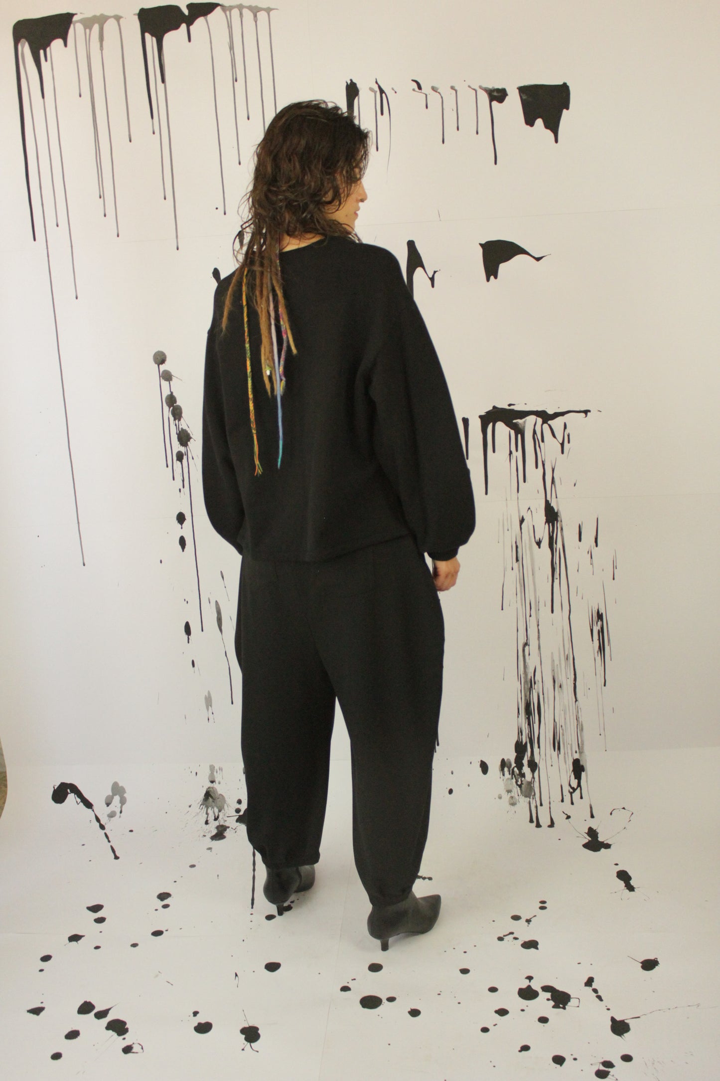 PANTALONE SAKURA NERO VEGAN