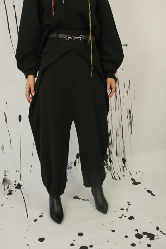 PANTALONE SAKURA NERO VEGAN