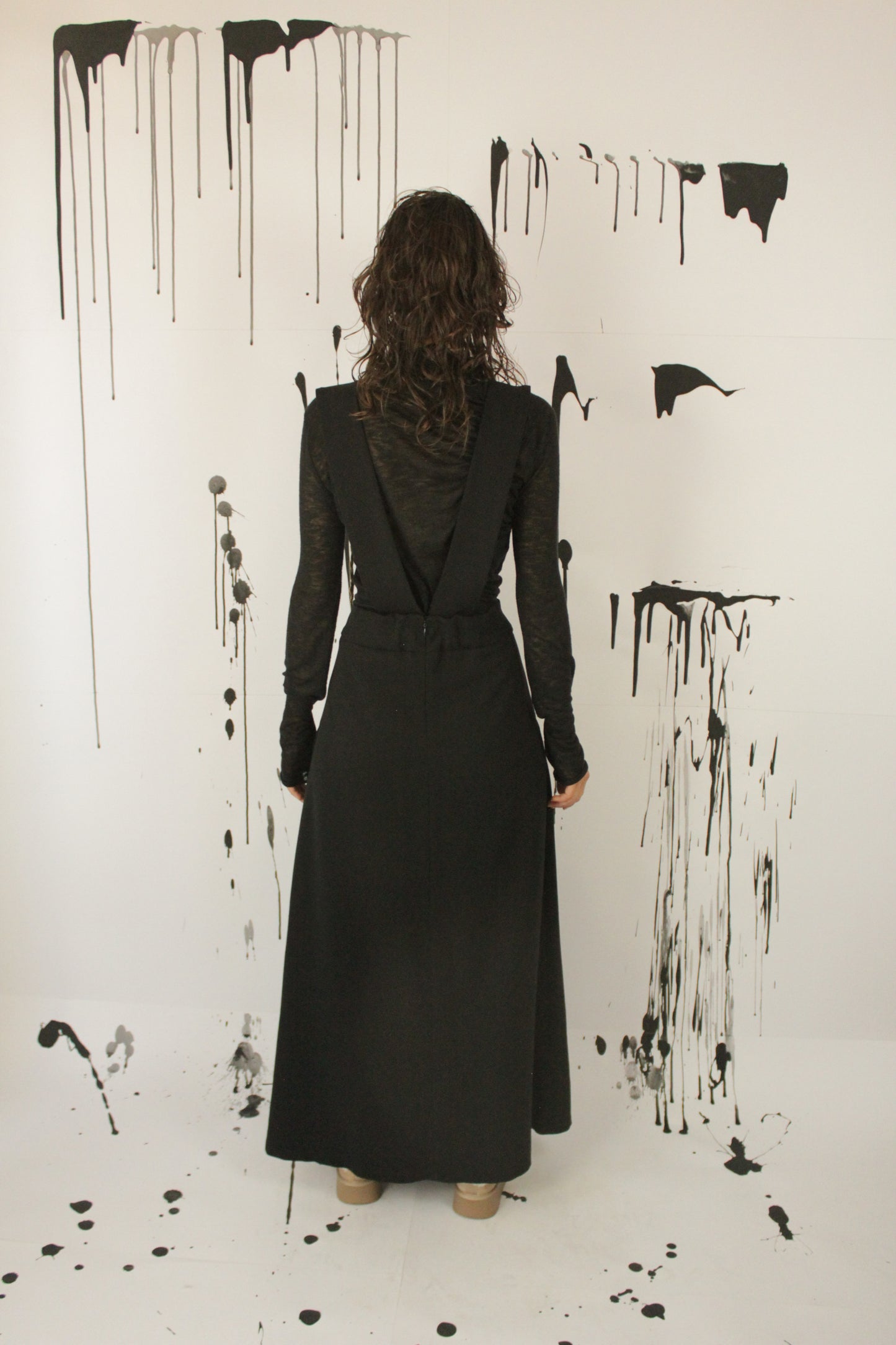 GONNA SALOPETTE NERA AZALEA VEGAN