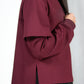 MAGLIA FATSIA BORDEAUX PUNTO MILANO VEGAN