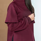 MAGLIA FATSIA BORDEAUX PUNTO MILANO VEGAN