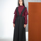 MAGLIA FATSIA BORDEAUX PUNTO MILANO VEGAN
